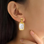 Tidal Bliss Earrings Gold Nestasia