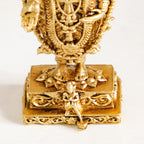 Tirupati Balaji Fine Carving Jewellery Finish Pure Brass Idol 7cm Nestasia