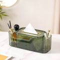 Tissue Box Holder With Storage Organizer Green Nestasia