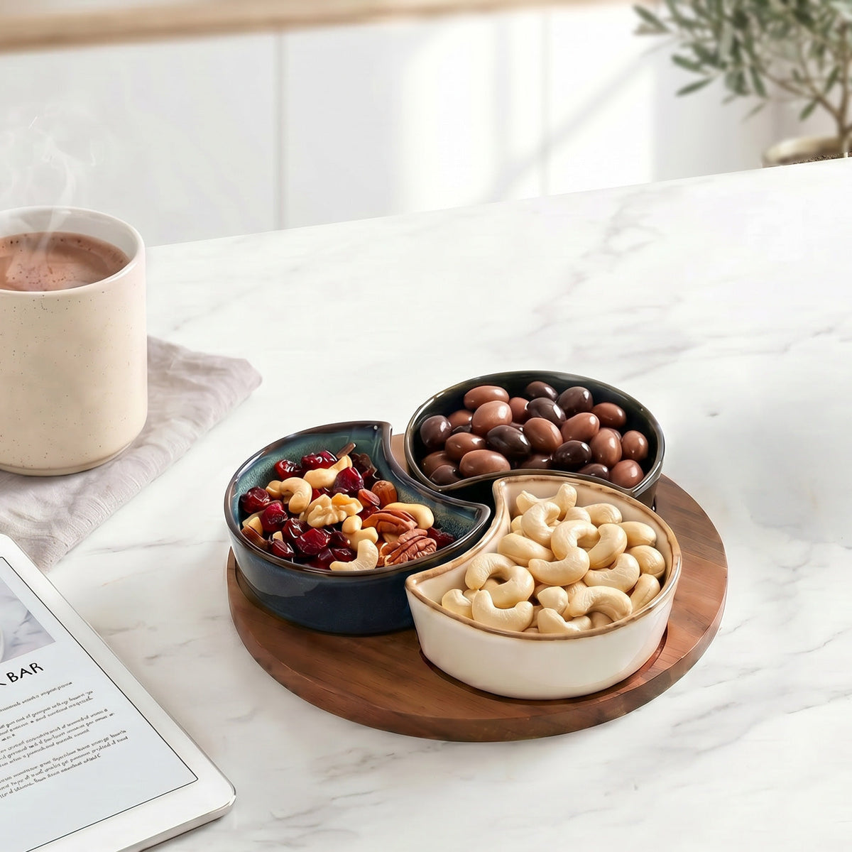 Lunar Luxe Serving Platter Set Of 4 Nestasia