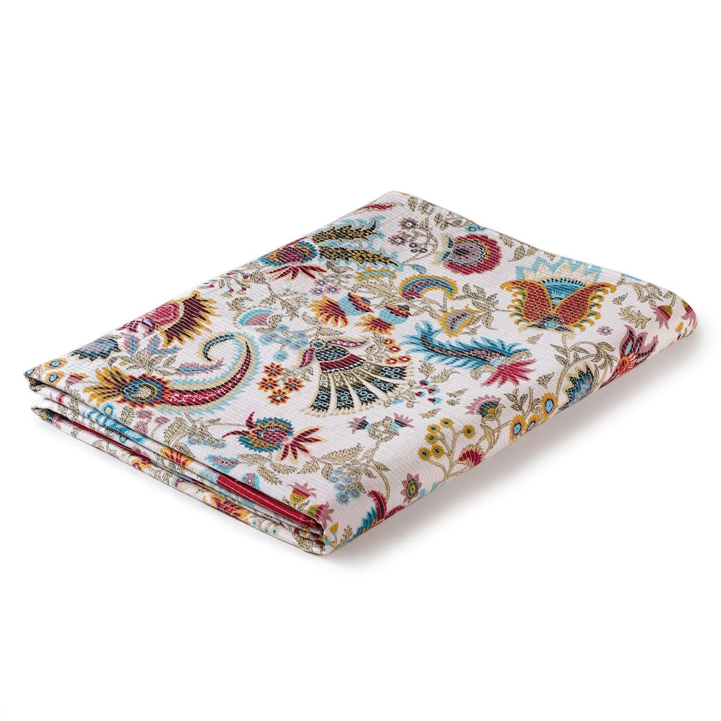 Ethnic Bloom Quilted Cotton Bedcover 250x230cm Nestasia