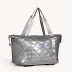 Movo Expandable Travel Bag With Removable Wheels Silver Nestasia