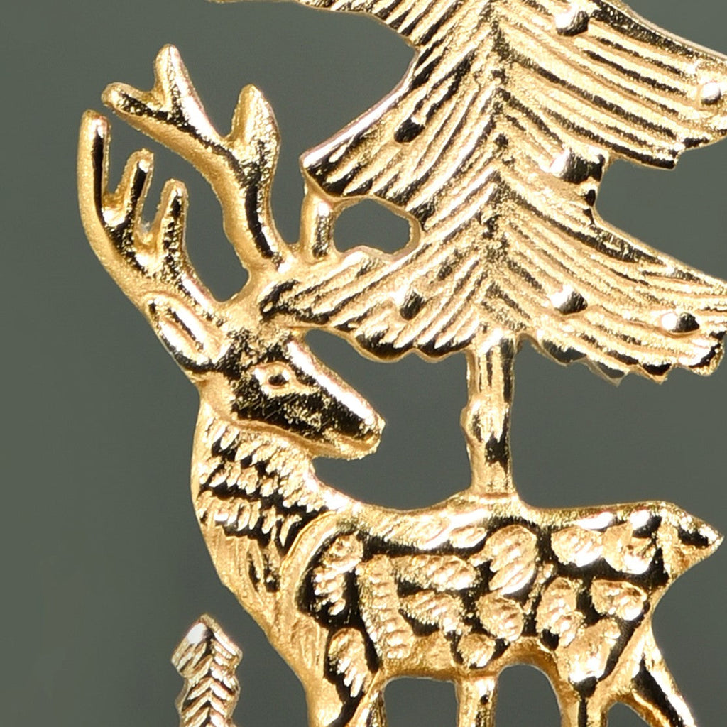 Gold Reindeer Showpiece With Tea Light Holder Nestasia