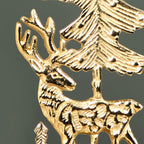 Gold Reindeer Showpiece With Tea Light Holder Nestasia