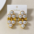 Triad Of Pearls Earrings Nestasia
