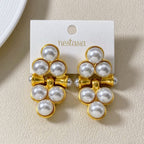 Triad Of Pearls Earrings Nestasia