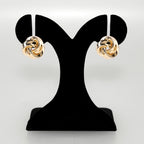 Triquetra Trinity Knot Gold Earrings Nestasia