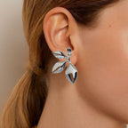 Tropical Grace Earrings Silver Nestasia