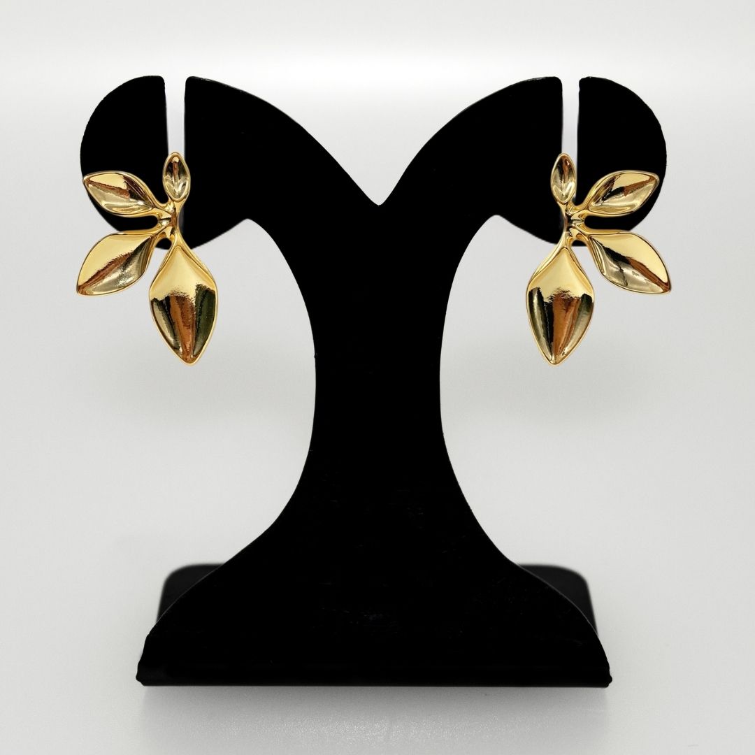 Tropical Grace Earrings Gold Nestasia