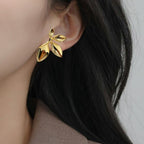 Tropical Grace Earrings Gold Nestasia
