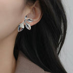 Tropical Grace Earrings Silver Nestasia