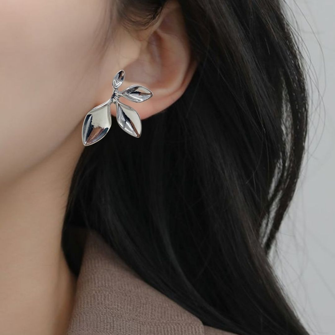 Tropical Grace Earrings Silver Nestasia