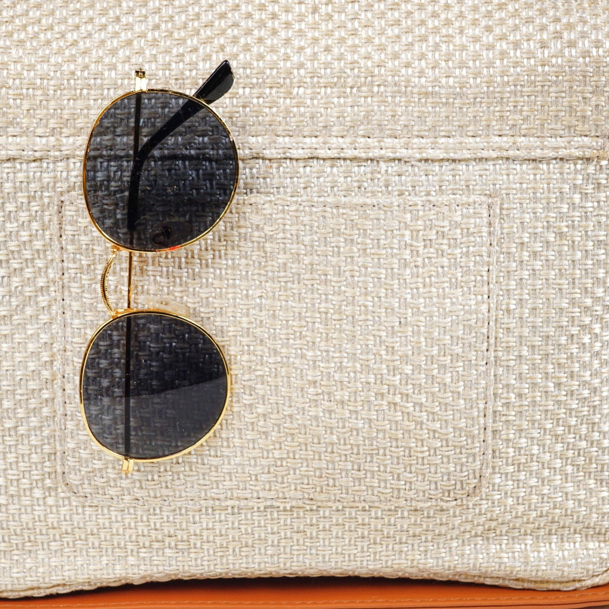 Beige And Tan Vegan Leather Shoulder Bag Nestasia