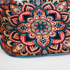 Mandala Melange Ceramic Serving Platter Dish Square Blue Nestasia