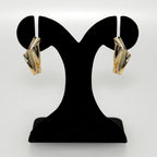 Twisted Form Drop Earrings Gold Nestasia