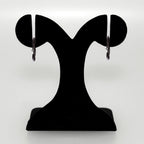 Twisted Multi Layered Black Hoop Earrings Nestasia