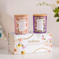 Jasmine & Lily Soy Wax Scented Candles Set Of 2 Nestasia