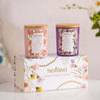 Jasmine & Lily Soy Wax Scented Candles Set Of 2 Nestasia