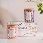 Jasmine & Lily Soy Wax Scented Candles Set Of 2 Nestasia