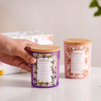 Jasmine & Lily Soy Wax Scented Candles Set Of 2 Nestasia