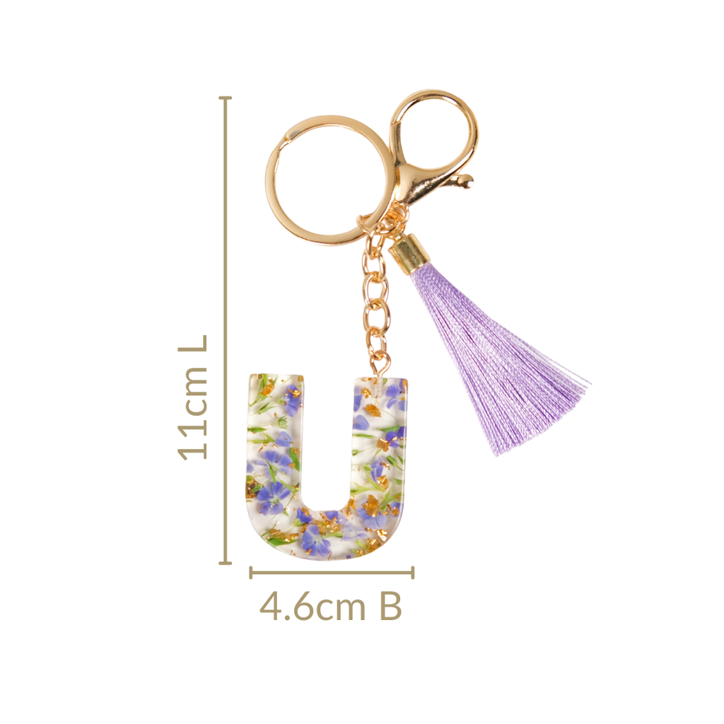 Blooming Purple Fantasy U Resin Keyring Nestasia