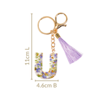 Blooming Purple Fantasy U Resin Keyring Nestasia