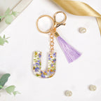 Blooming Purple Fantasy U Resin Keyring Nestasia