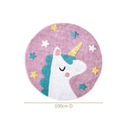 Unicorn Round Floor Mat 100cm Nestasia