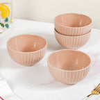 Costola Serving Bowls Set Of 4 Beige 650ml Nestasia