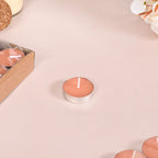 Festive Tealight Candles Peach Set Of 50 Nestasia