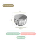 Robinia Ceramic Small Bowl Set of 6 200ml Nestasia