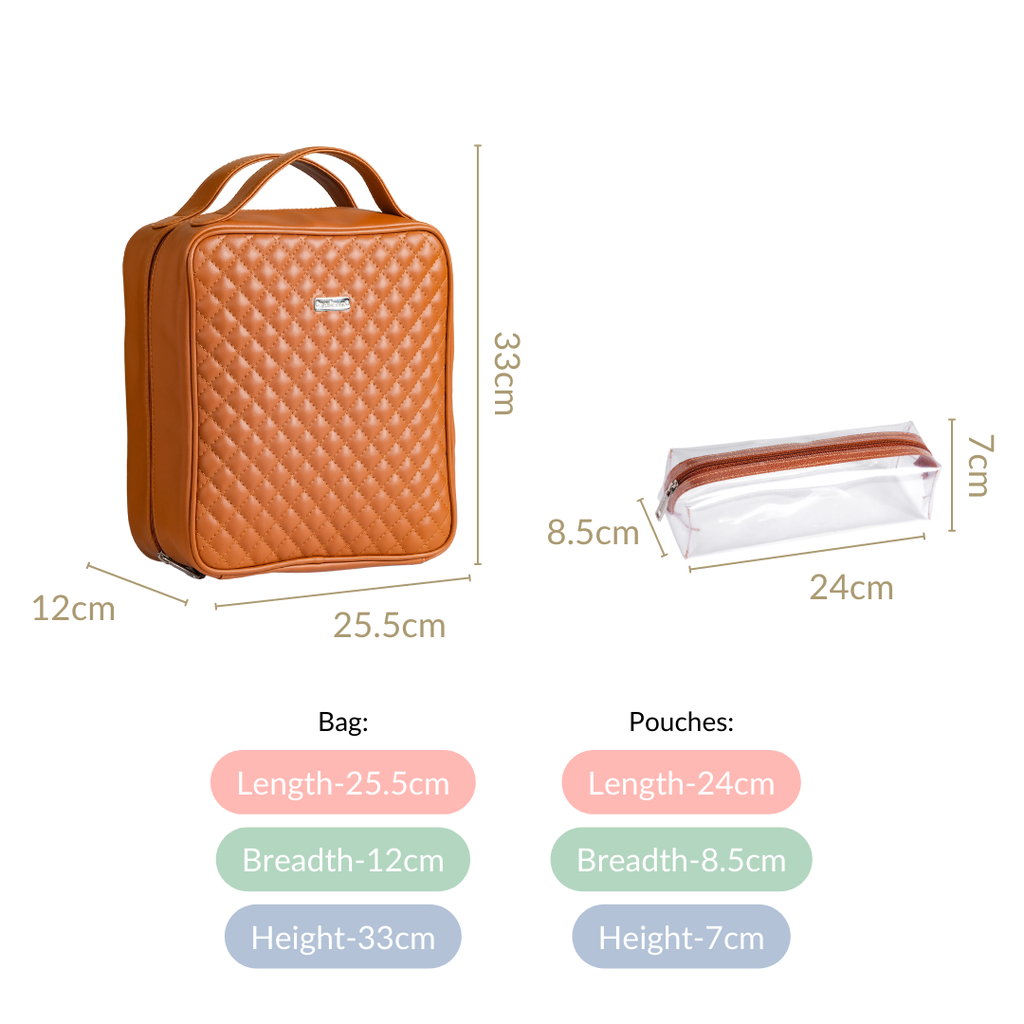 Vegan Travel Organiser Bags Set of 4 Nestasia