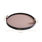 Urban Weave Multipurpose Round Tray Taupe Nestasia
