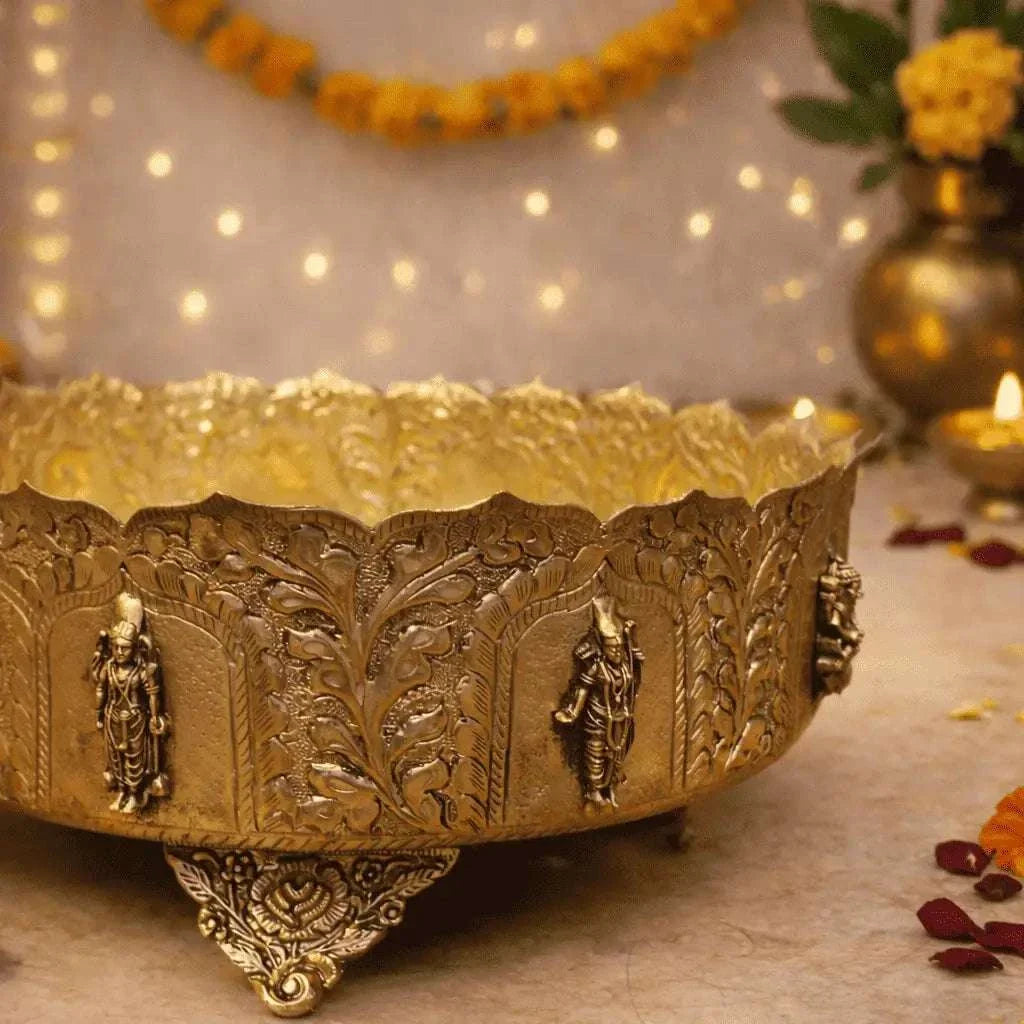 Brass Dashavatara Urli Vedansh Craft