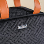 Sling Velvet Thermal Insulated Lunch Bag Black Nestasia