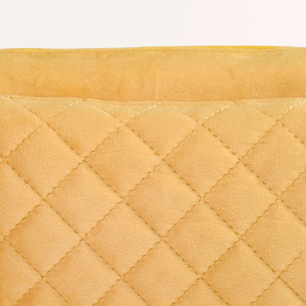 Velvet Travel Makeup Pouch Yellow Nestasia