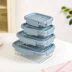 Venti Food Containers Blue Set Of 4 370ml 660ml 1000ml 1500ml Nestasia