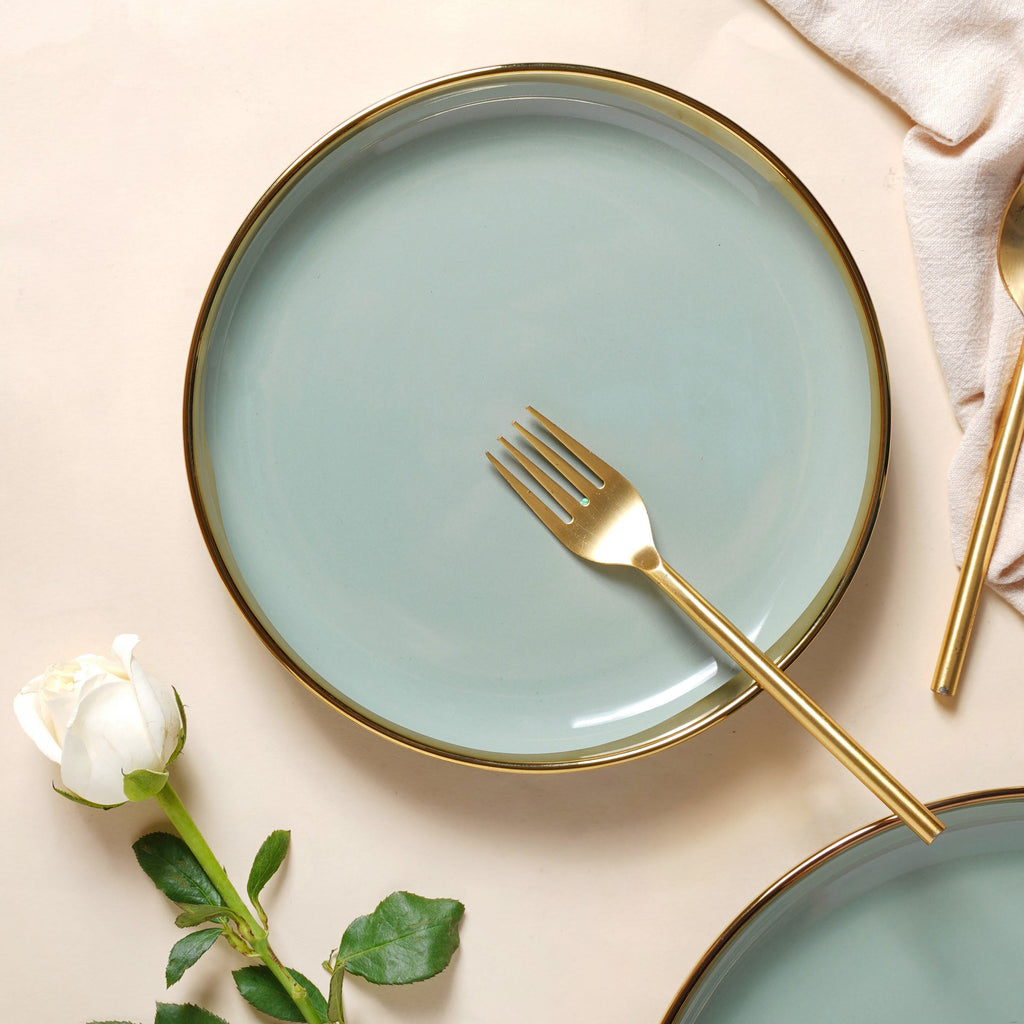 VERA Green 27 Piece Dinner Set For 6 Nestasia