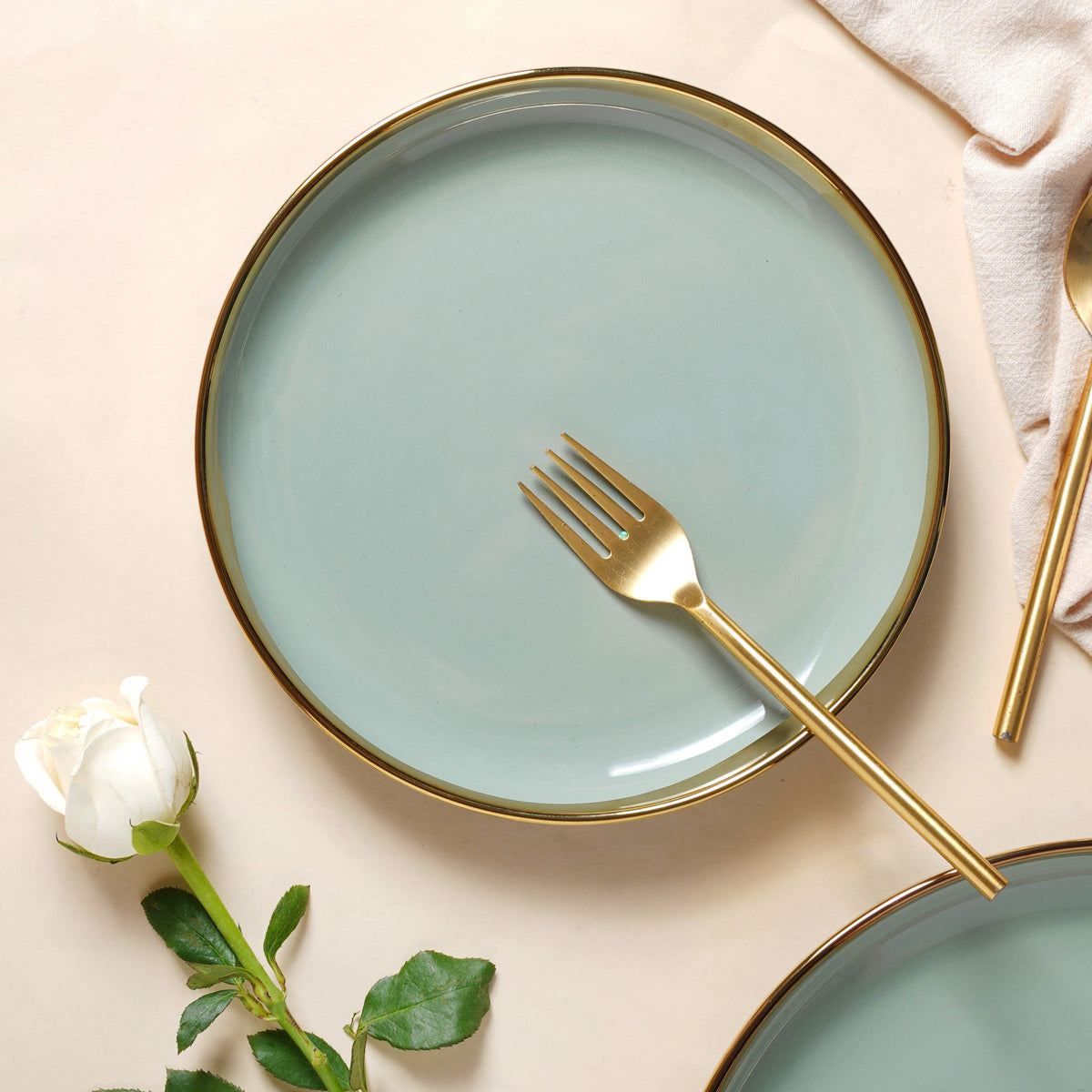 VERA Green 27 Piece Dinner Set For 6 Nestasia