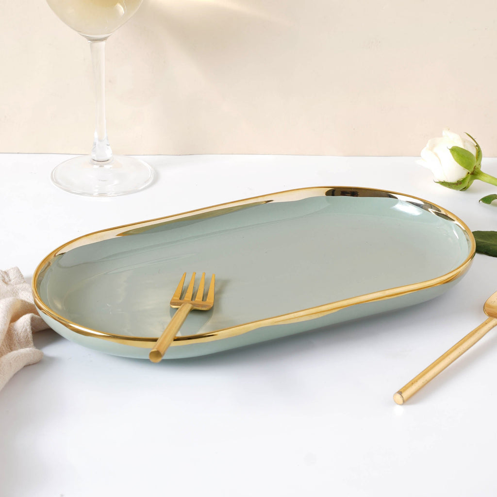 VERA Green 27 Piece Dinner Set For 6 Nestasia