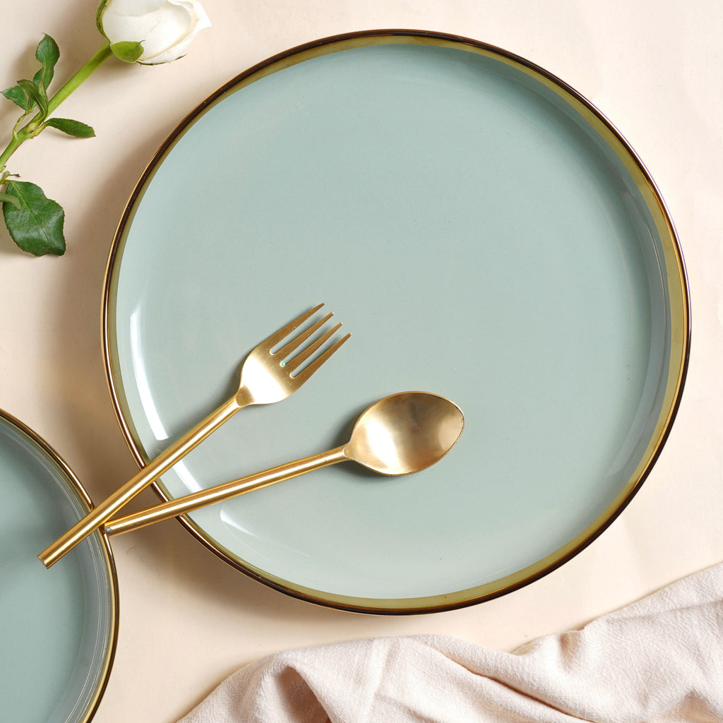 VERA Green 27 Piece Dinner Set For 6 Nestasia