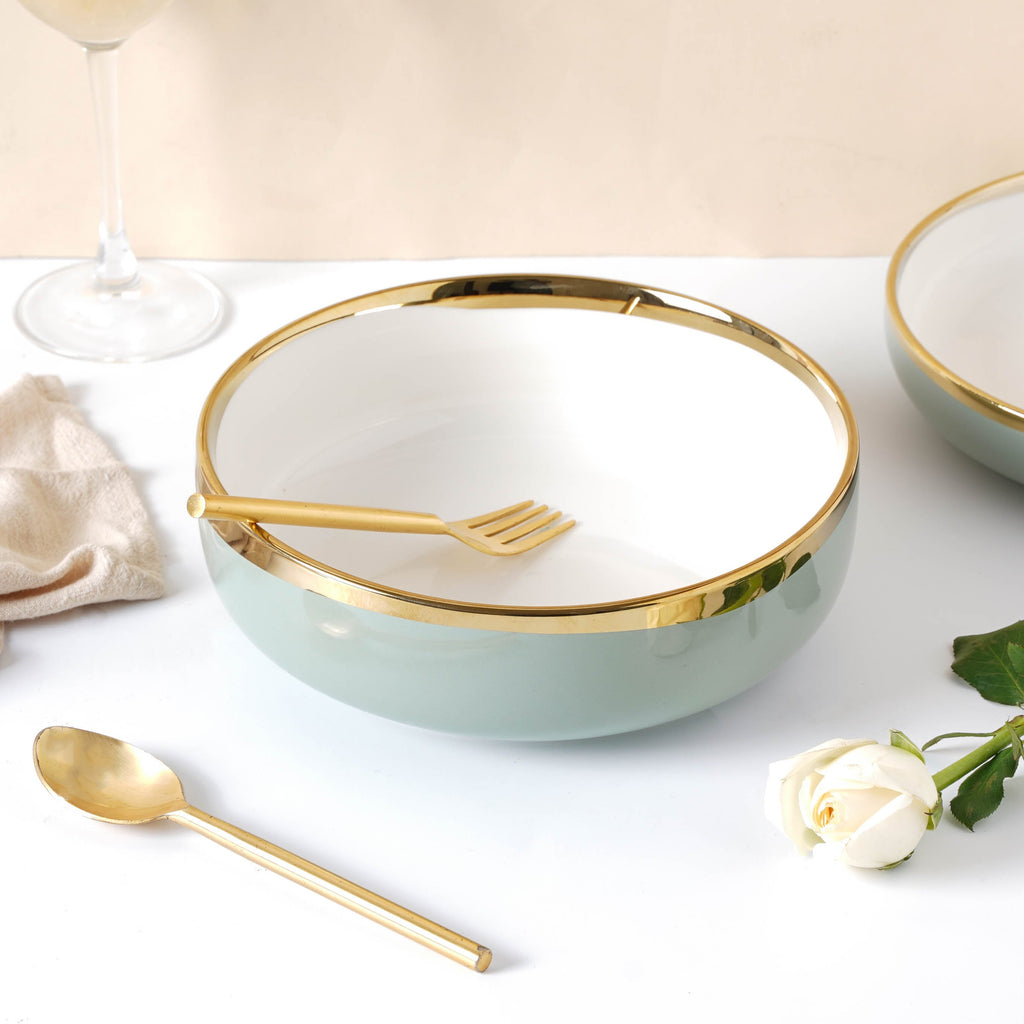 VERA Green 27 Piece Dinner Set For 6 Nestasia