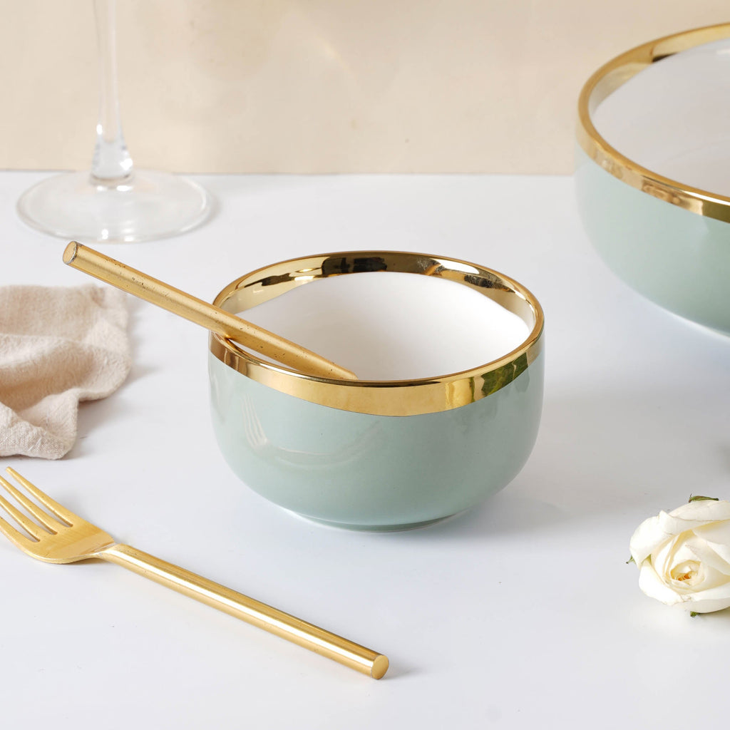 VERA Green 27 Piece Dinner Set For 6 Nestasia