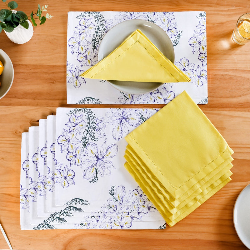 Verde 12 Piece Table Mat And Napkin Set Nestasia