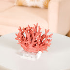 Vibrant Coral Coffee Table Decor Nestasia