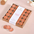 Festive Tealight Candles Peach Set Of 50 Nestasia