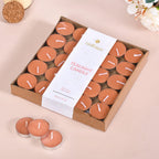 Festive Tealight Candles Peach Set Of 50 Nestasia