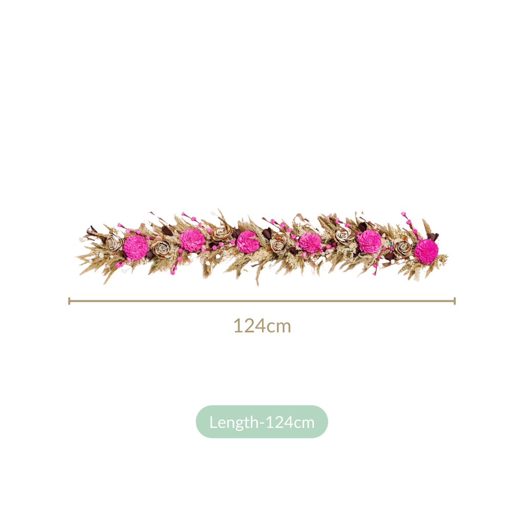 Pink Eco Friendly Decorative Dried Flower Set Of 2 Nestasia