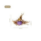 Violetta Organic Dried Flower Tealight Holder Lavender Set Of 4 Nestasia