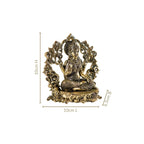 Vishnupriya Maha Laxmi Pure Brass Idol With Gift Box 10cm Nestasia